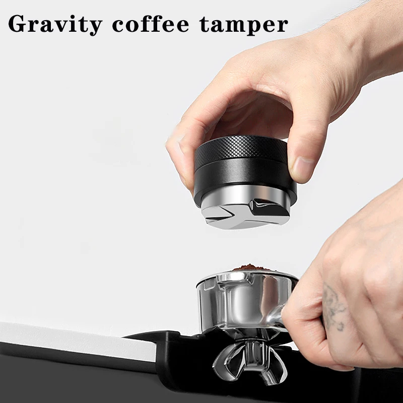 

51/53/58MM Stainless Steel Gravity Coffee Tamper Height Automatic Espresso Coffee Dispenser Tamper Barista Utensils