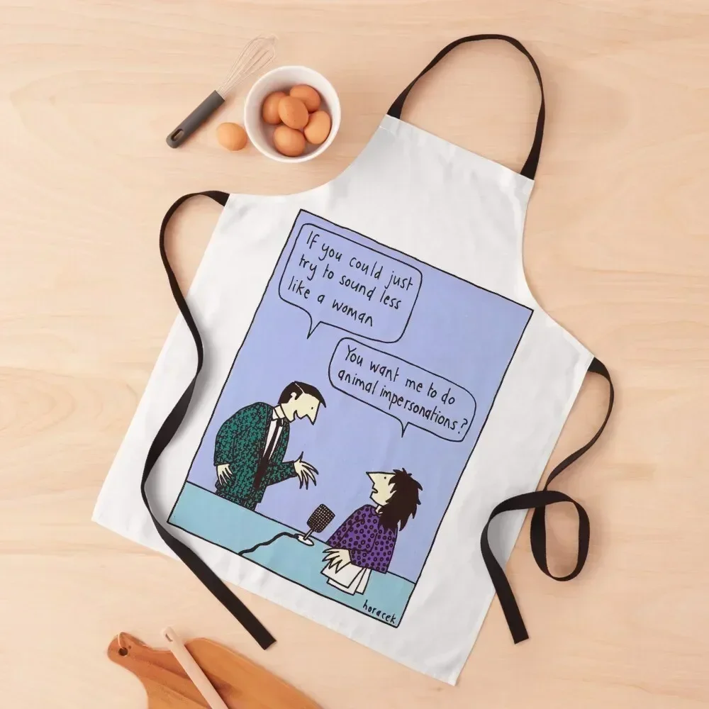 

Animal Impersonations Apron cookings for women Kitchens Woman Custom Apron