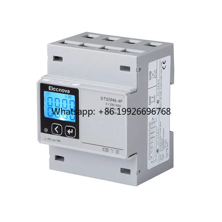 China Manufacturer Modbus kwh Meter Digital 3 Phase with Rs485, 3 Phase Digital Bidirectional Din Rail kwh Meter  Rs485