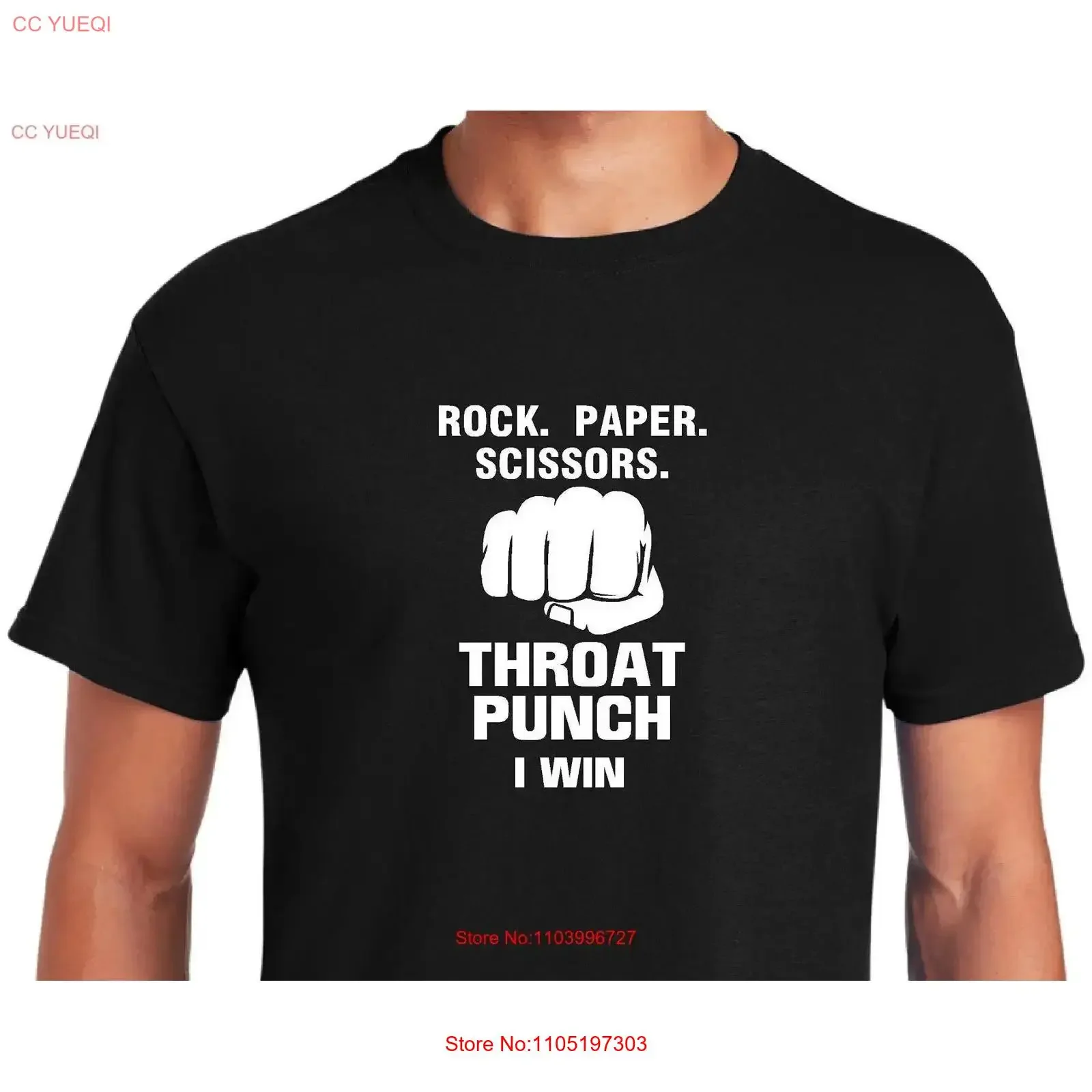 

Забавная футболка ROCK PAPER SCISSORS Throat Punch I Win, винтажная стираная модная удобная повседневная мягкая уличная одежда унисекс