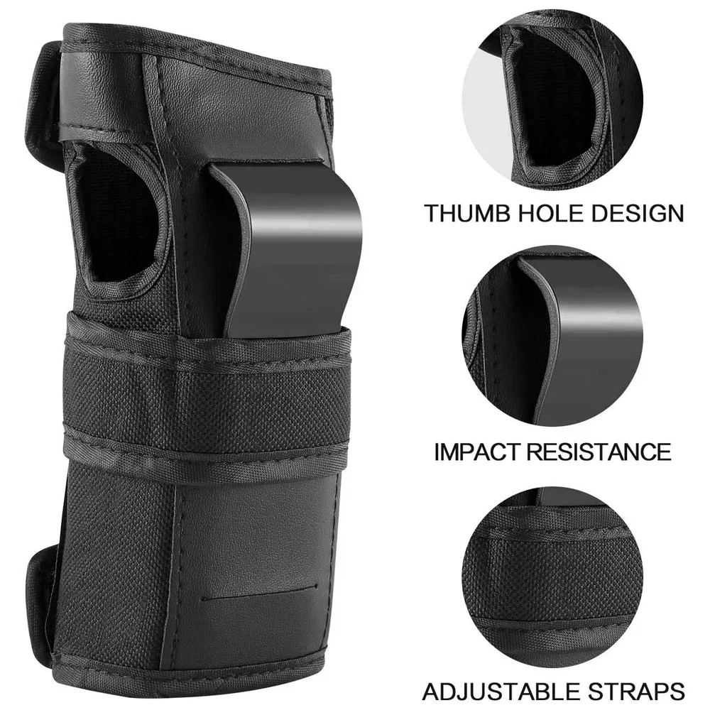 Adult/Child Knee Pads Elbow Pads Wrist Guards Protective Gear Set for Skateboarding Inline Roller Biking Roller Skating Cycling