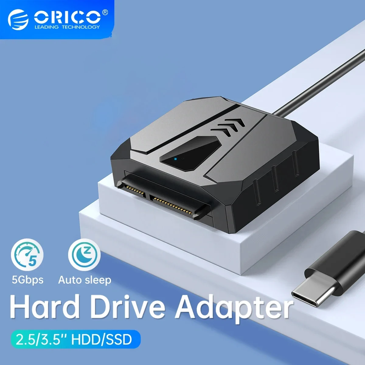 

ORICO 2,5-дюймовый адаптер жесткого диска SATA-USB3.0 Type-C 2,5-дюймовый корпус жесткого диска для SSD-диска HDD Box HD Внешний корпус жесткого диска