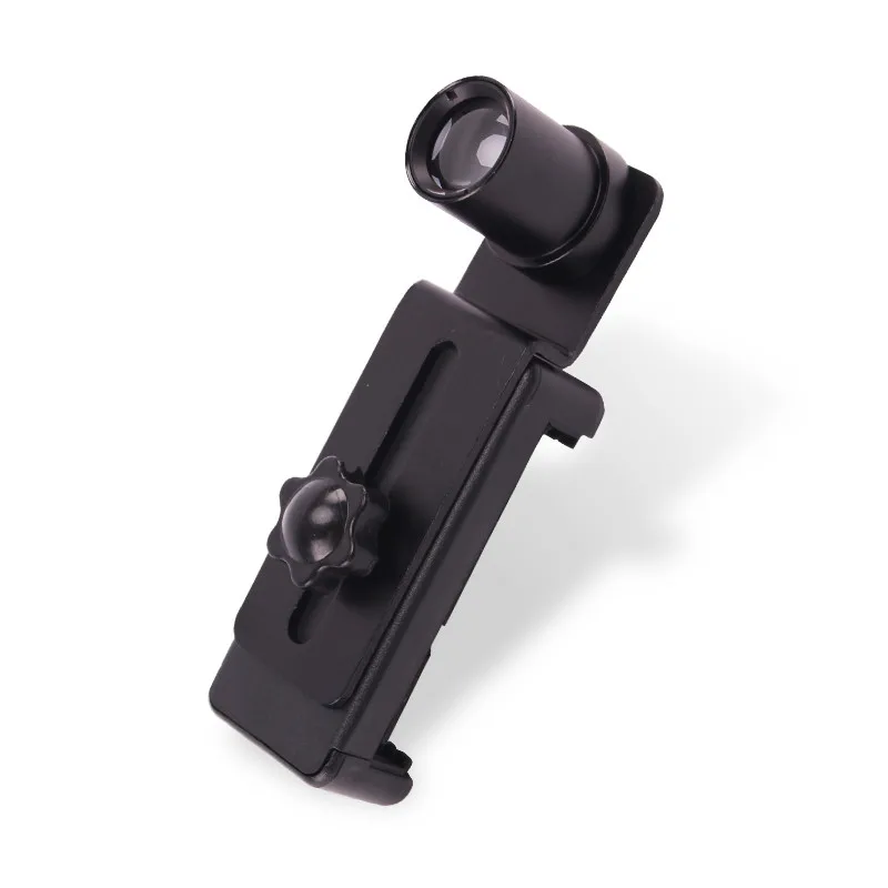 Cell Phone Mount Adapter Phone Clip with 12.5X Eyepiece Lens Take for Microscope Save Send Photo Video Interface Diameter 23.2mm