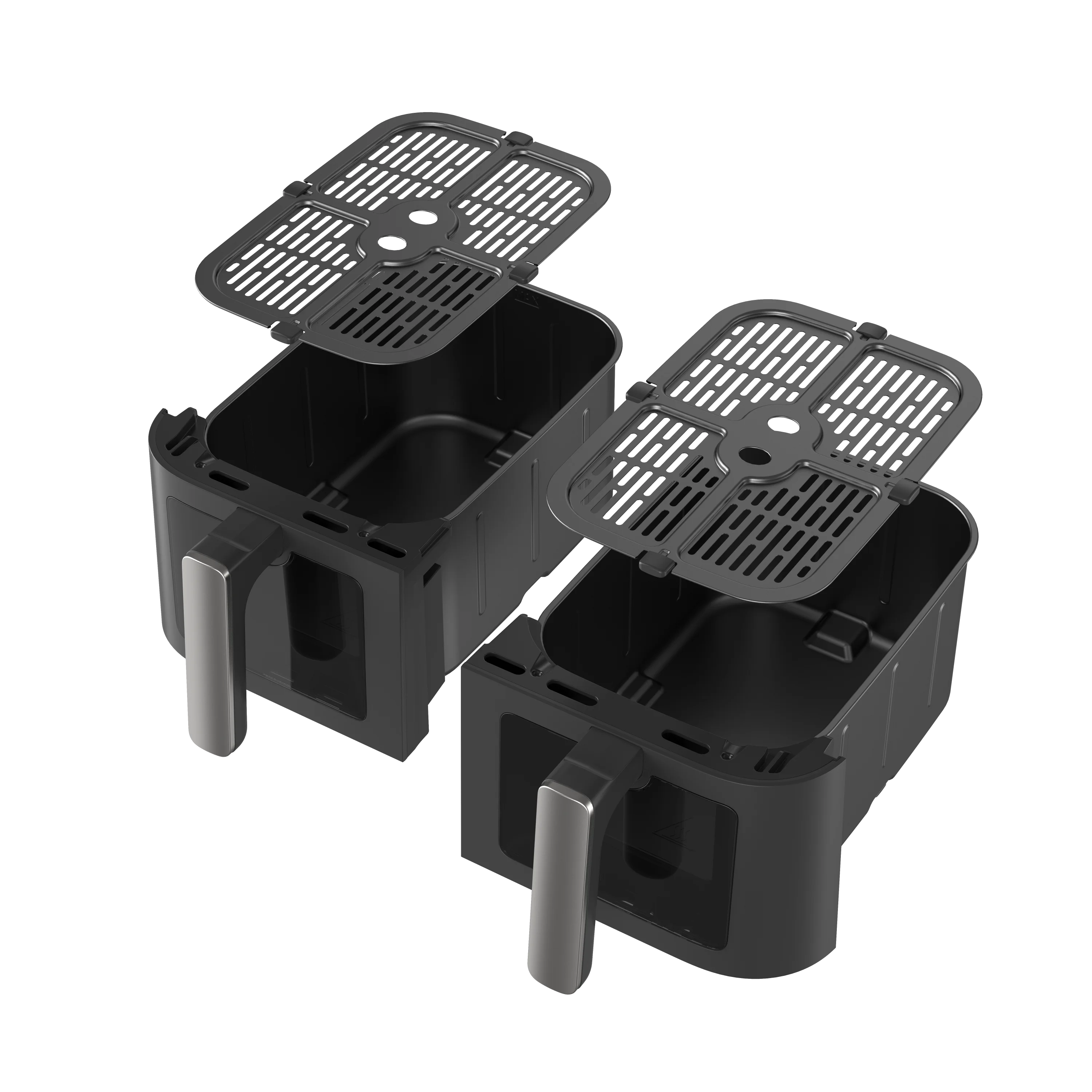 مقلاة هوائية ممتازة بسلة مزدوجة 2025 سعة 11 لترًا - فرن كهربائي رقمي خالي من الزيت للمنزل (بيع ساخن، سهل التنظيف، وظائف الطبخ 8 في 1)