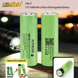 1-20PCS liitokala NCR18650B 34B pointed tip 3.7 v 3400 mah 18650 Lithium Rechargeable Battery For Flashlight batteries (NO PCB)
