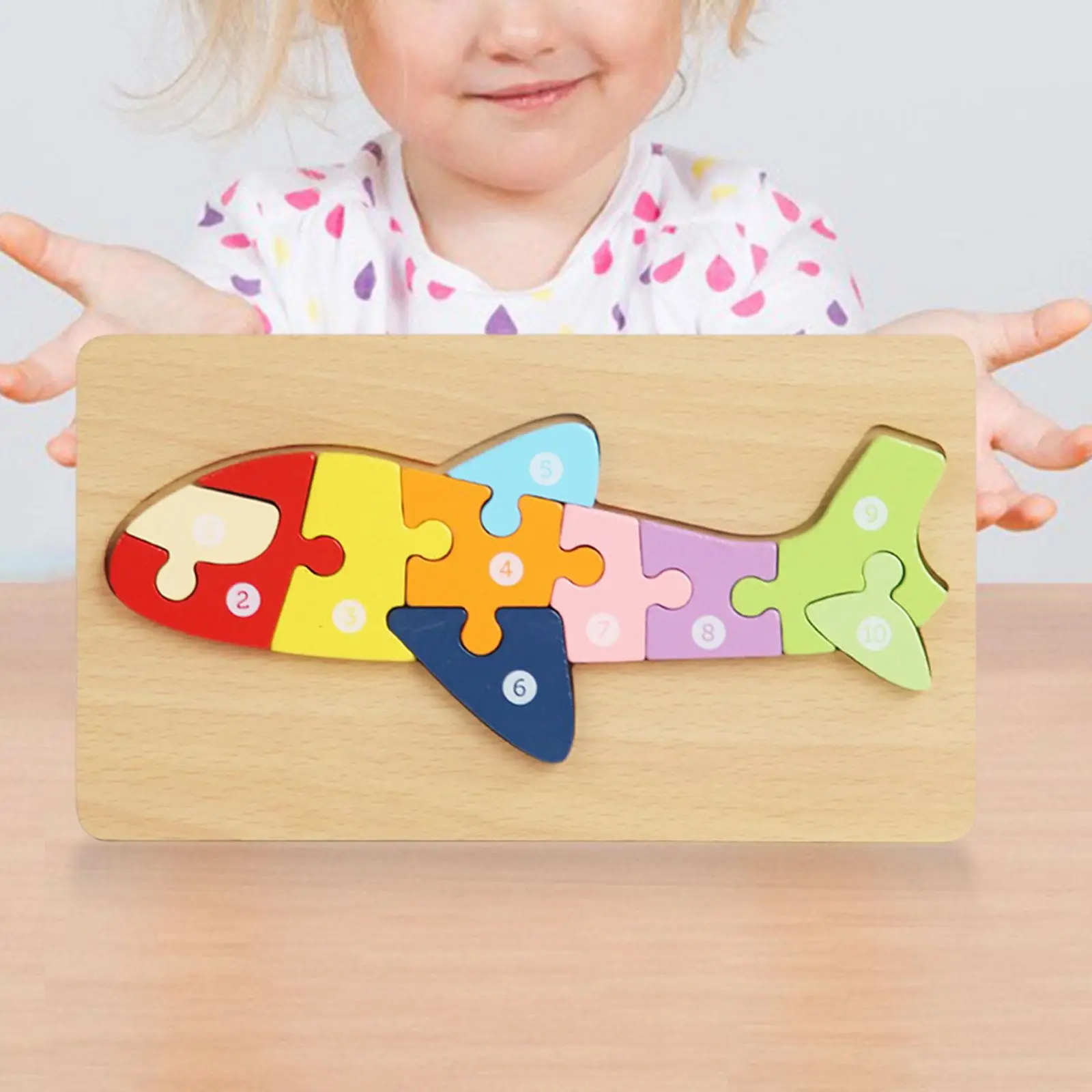 Puzzle en bois pour enfants, jouet de voyage d'apprentissage précoce pour garçon