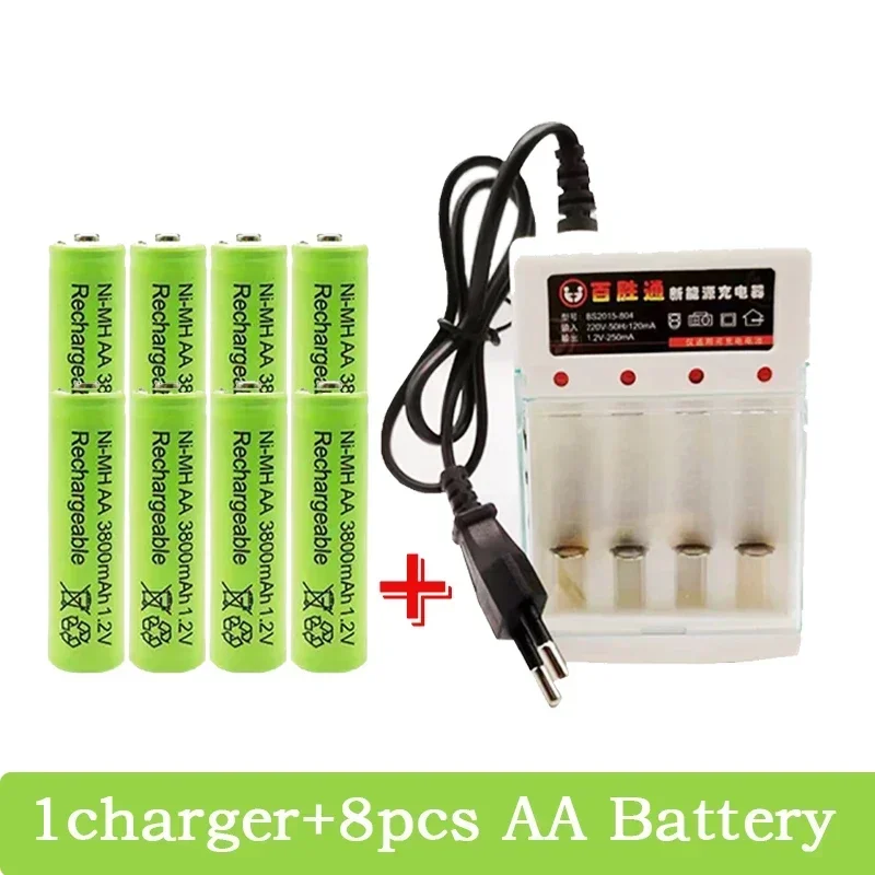 AA Rechargeable Battery 3800Mah Aa1.2v Ni MH Rechargeable Battery, Applicable To Free Distribution of LED Lamp Toys Mp3+charger