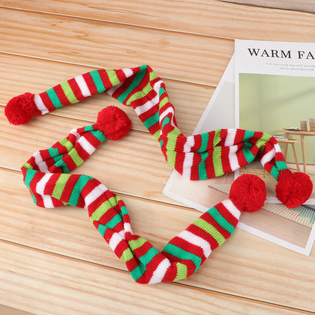 

2 pcs Pet Scarf for Dogs Christmas Striped Comfortable Necktie Party Photo Decoration Accessories Gift Dog Collar Pet