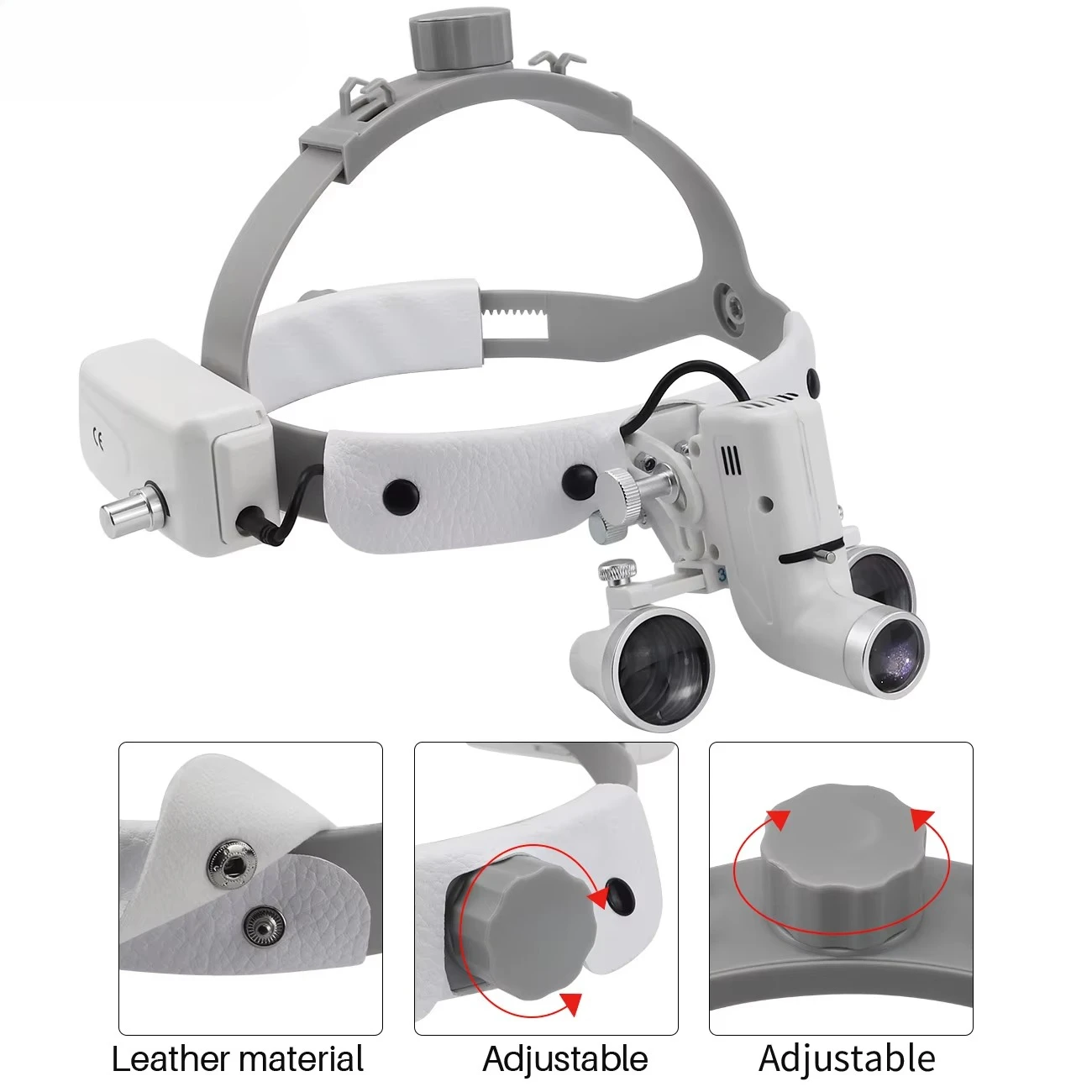 

5W Led Surgical ENT Examination Headlight Medical Adjustable Chargeable Headlamp Equipment /loupes