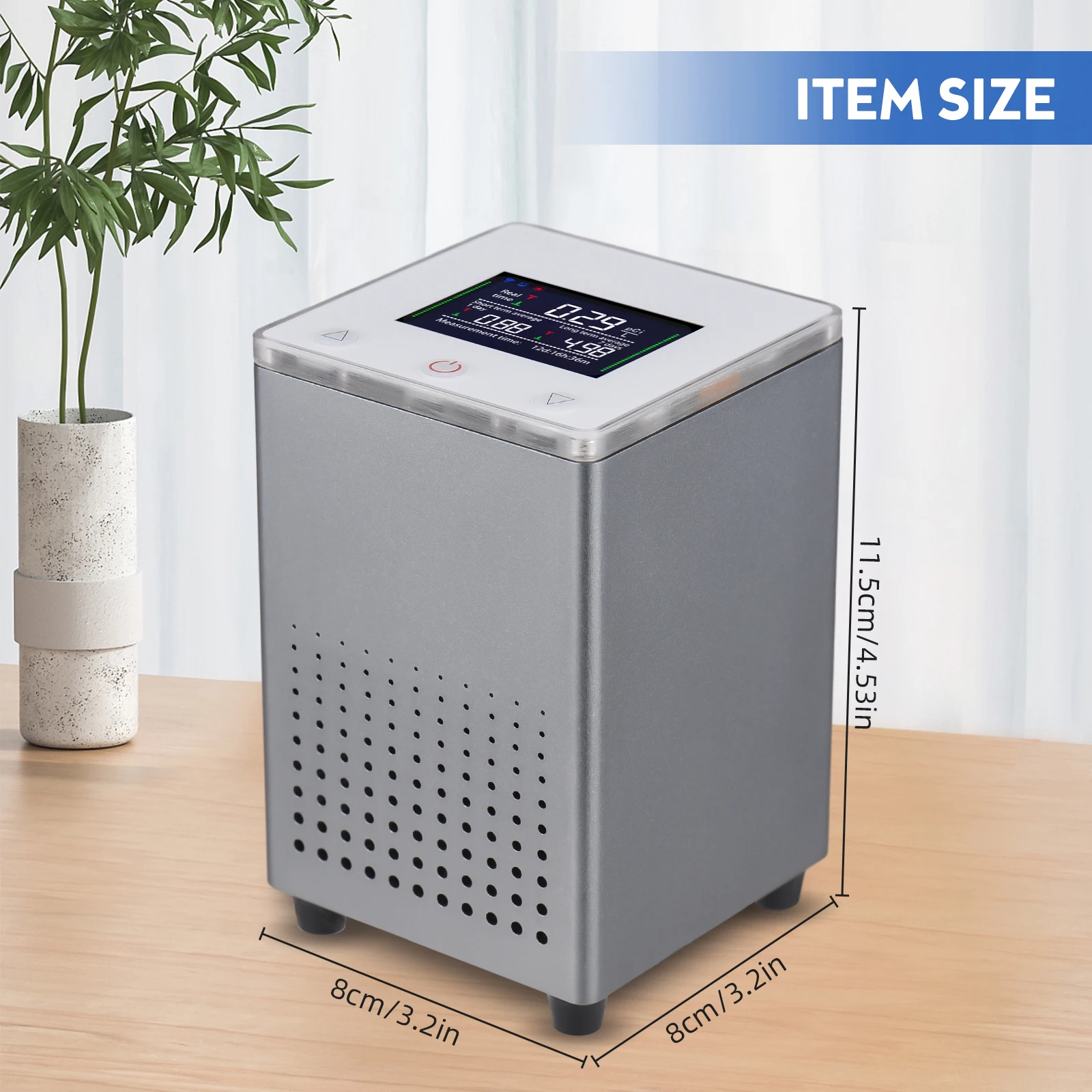 كاشف رادون ذكي للمنزل ، تطبيق تويا ، بالكشف بسرعة ، منبهات ضوء الصوت ، شاشة احترافية ، تصدير البيانات #3