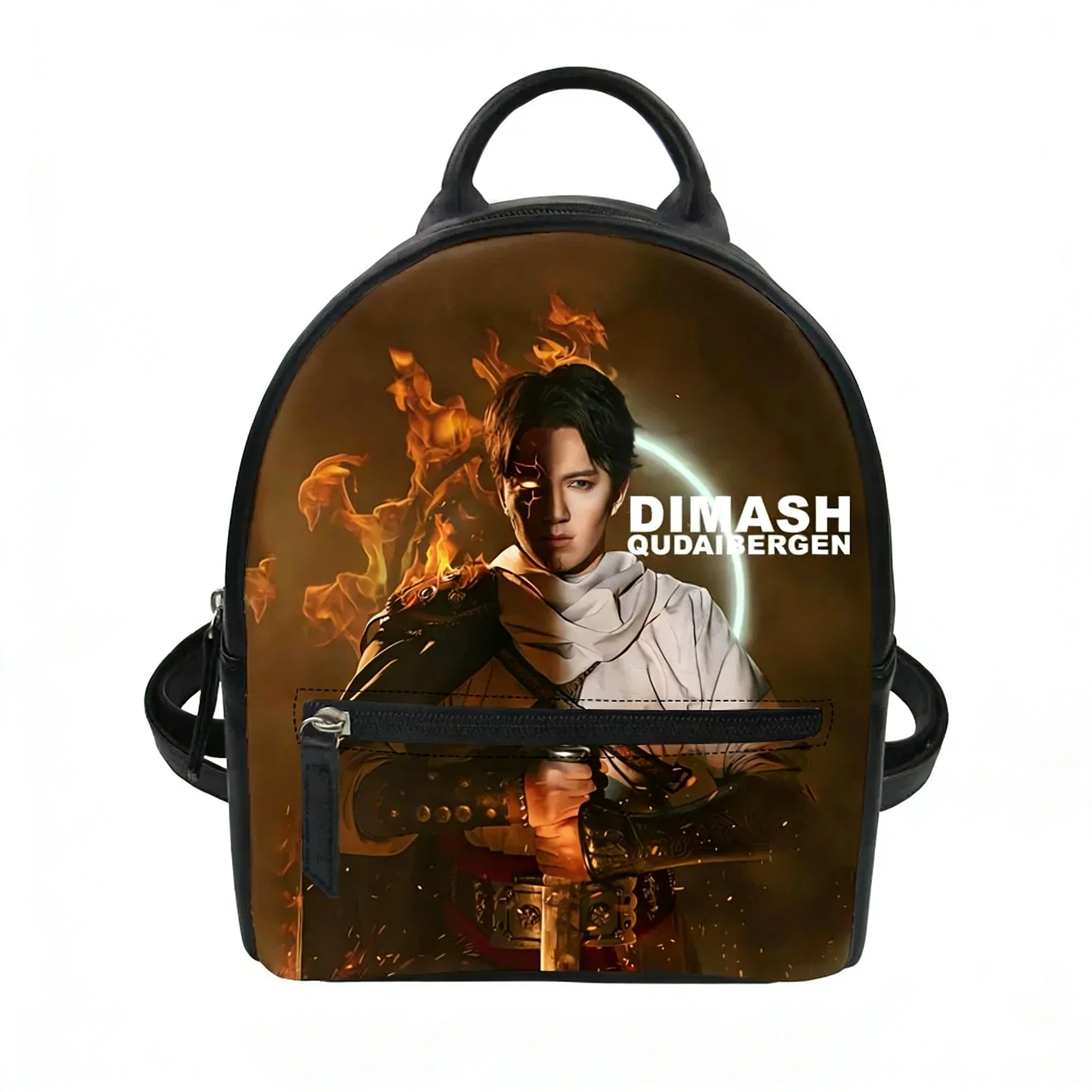 

Dimash Qudaibergen Custom Backpack Purse Women Carter Schoolbags Double Shoulder Bag Mini Daypack Leather Travel Bag