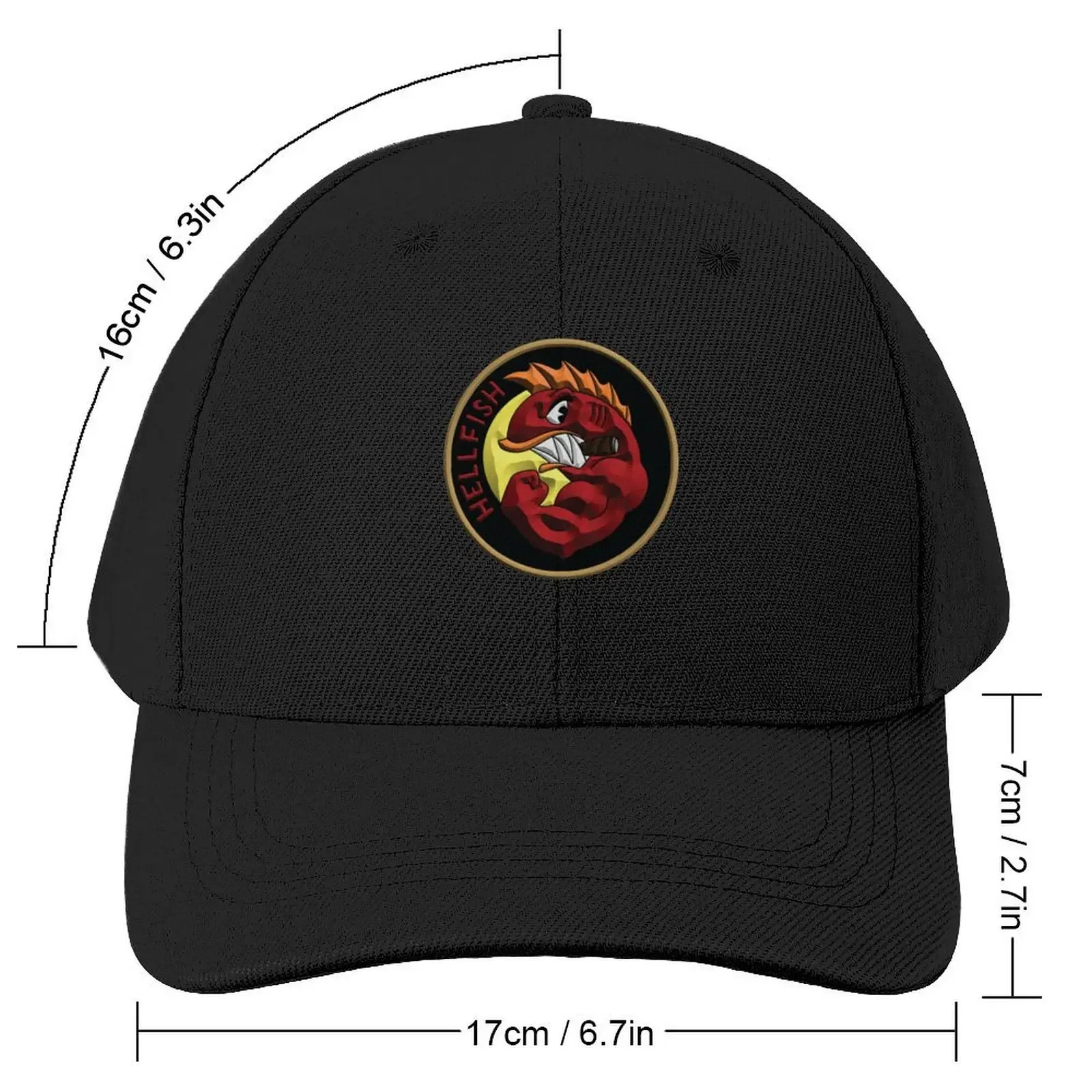 Flying Hellfish 3D Baseball Cap Anime Golf Hat Uv Protection Solar Hat Sun Hats For Women Men's