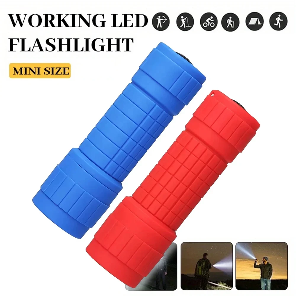 Mini Portable Flashlight Nine XPE Lamp Beads Strong Lighting Using 3 NO.7 Batteries Fixed Focus Pocket Outdoor Emergency Torch