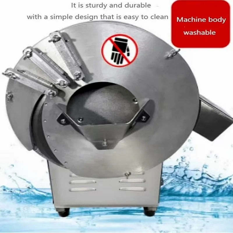 

Automatic Commercial French Fries Onion Chopper Ginger Shoot Papaya Root Vegetable Shredding Shredder