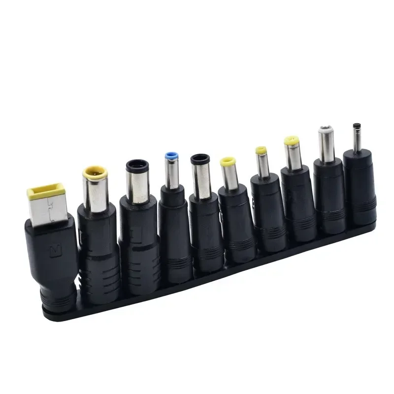 1Set(10Pcs) Universal for Notebook Laptop DC Power Charger Supply Adapter Tips Connector Jack to Plug Charging Cables