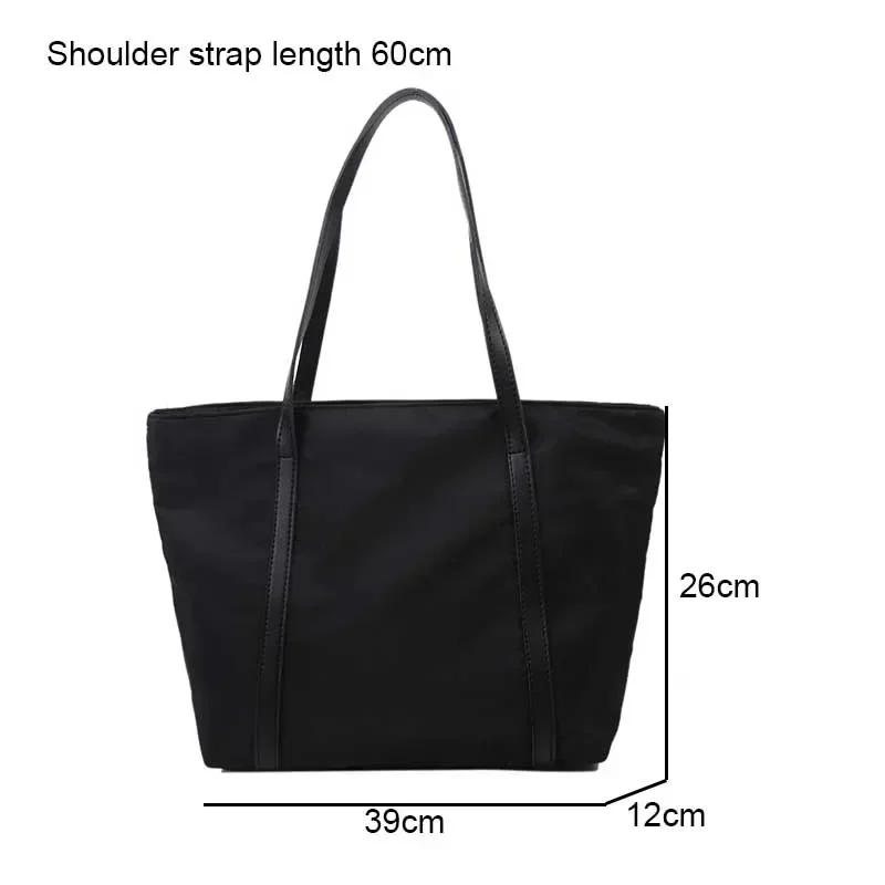 Simple Shoulder Bag Handbag Oxford Top Handle Totes Female Large Capacity Shopping Street Zipper Bags for Women Handbag Tote Bag