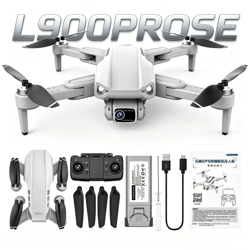 LYZRC 공식 L900 PRO SE 브러시리스 모터 GPS 4K 전문 드론 5G WIFI 항공 촬영 헬리콥터 접이식 쿼드콥터