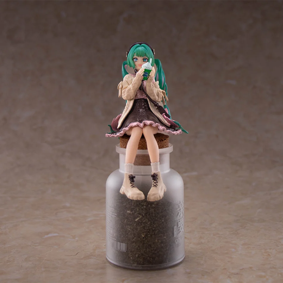 De Hatsune Miku Anime Figuur Herfst Date Miku Action Figure Kawaii Girl Noodle Stopper Beeldje Bereken