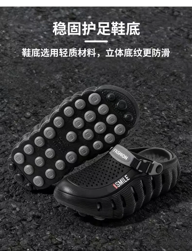 2026 Summer New Cave Shoes Outdoor Non slip Cool Slippers One Step Trendy Thick Bottom Odor proof Beach Shoes - view 5