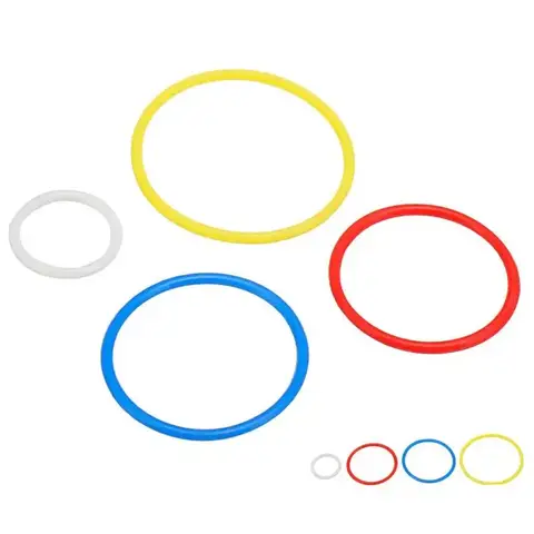 10pcs 2x2 3x3 4x4 5x5 Round Pulley Rubber Band Belt Elastic Cross Section Compatible 85543 85544 85545 85546 for Lego Technic