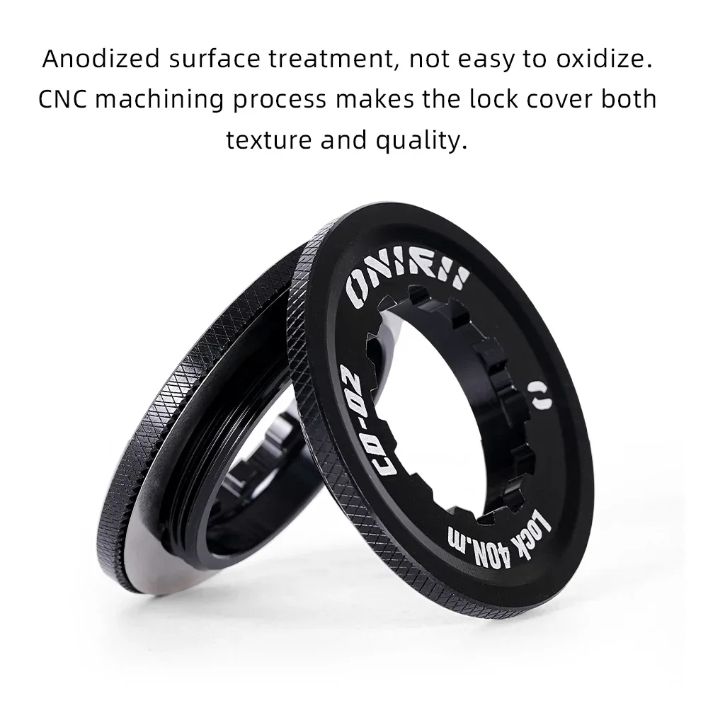 ONIRII-Center Lock Internal Cover Ring, Brake Rotor Adapter Cap for 12mm Thru Axle Hubs, Quick Release, MTB Road Bicycle