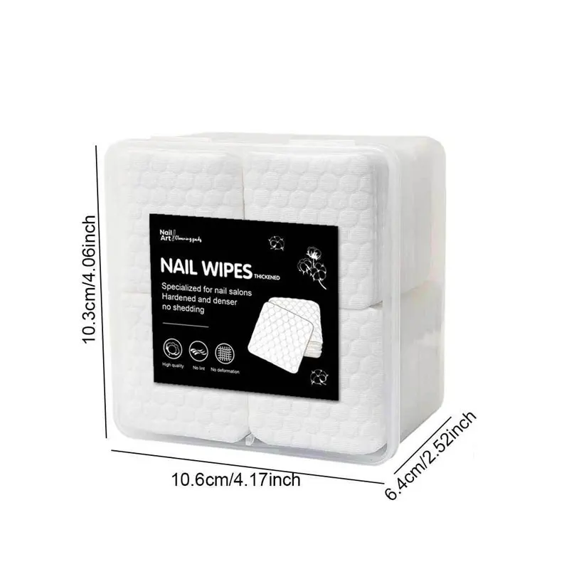 500Pcs Nail Polish Remover Cotton Pads Nail Cotton Wood Swab Clean Sticks for Gel Glue Makeup Manicure Cleaning Tool Paper image 6