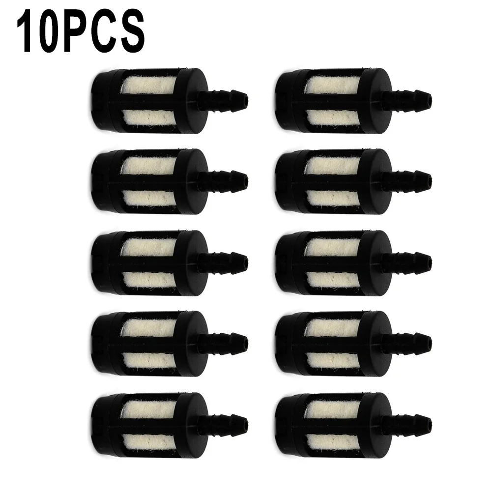 10PCS Filtro carburante generale per macchine da giardino a benzina Tagliaerba Motoseghe Attrezzi da giardino OD 1/2 \'\' FITS 1/8 \" ID LINEA CARBURANTE