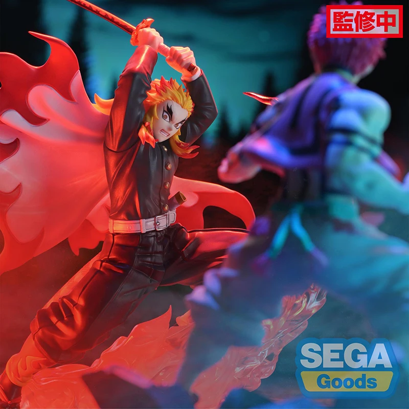 Pre-sale Original 15cm Anime Figure SEGA Demon Slayer XROSSLINK Rengoku Kyoujurou Action Figure Ornaments Model Toy Gifts