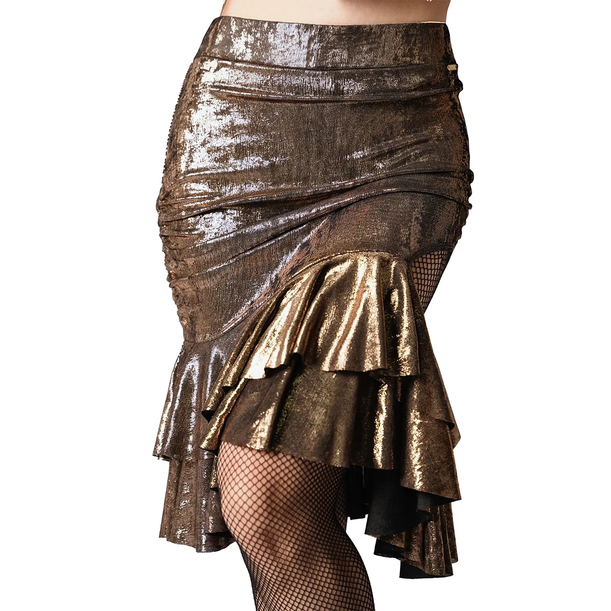 

Latin Dance Skirts Hollow Skirt Costumes Training Dress Practice Clothes Samba Tango Dance Performance Skirt Wearing DQL10520