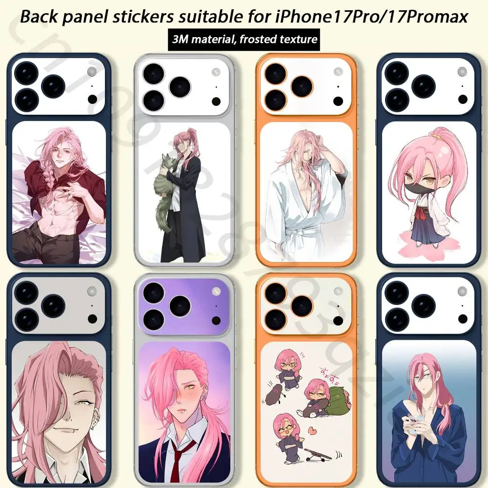 

Sakurayashiki Kaoru For iPhone 17 pro Max /17 pro Full Cover Decal Skin Wrap 3D Colorful Rear Protective Sticker Film