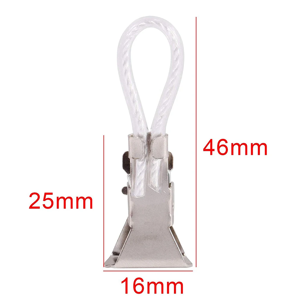 5-15pcs Towel Clips Stainless Steel Tea Towel Clips Multifunctional Hanging Clips Hooks Waterproof Bathroom Kitchen Organizer