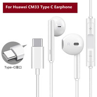 For HUAWEI Pura 70 UItra Type C Earphone CM33 With Microphone Volume Control For Mate 70 40 50 Pro X3 P50 40 30 60 Pro Nova 11