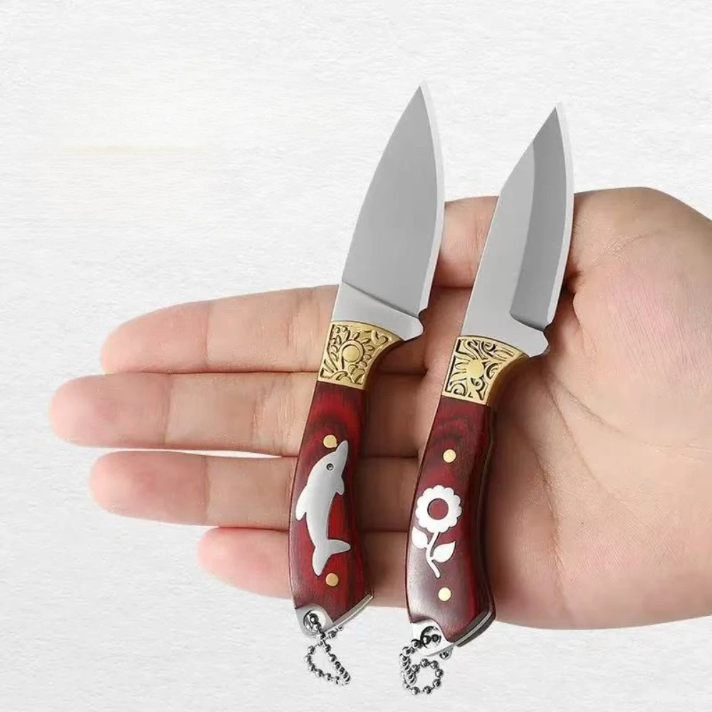 سكين سلسلة مفاتيح صغيرة، سكين فواكه محمول، تفكيك للدفاع عن النفس في حالات الطوارئ في الهواء الطلق، سكين فك السريع