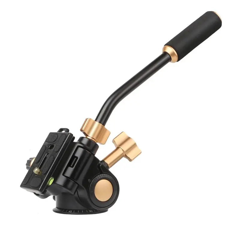 QZSD Q08S Panoramic Tripod Head Damping Panhead with Quick Release Plate For Tripod Monopod Camera Holder Stand Mobile DSLR