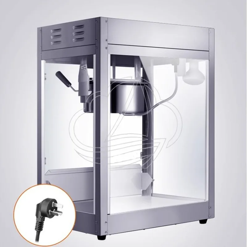 Stainless Steel Automatic Popcorn Maker Home Commercial Street Snack Machine