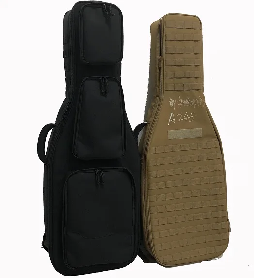 Multiple Double Guitar Case Shaped Tactical Bag Waterproof Bag Hunting Hiking Camping Backpack