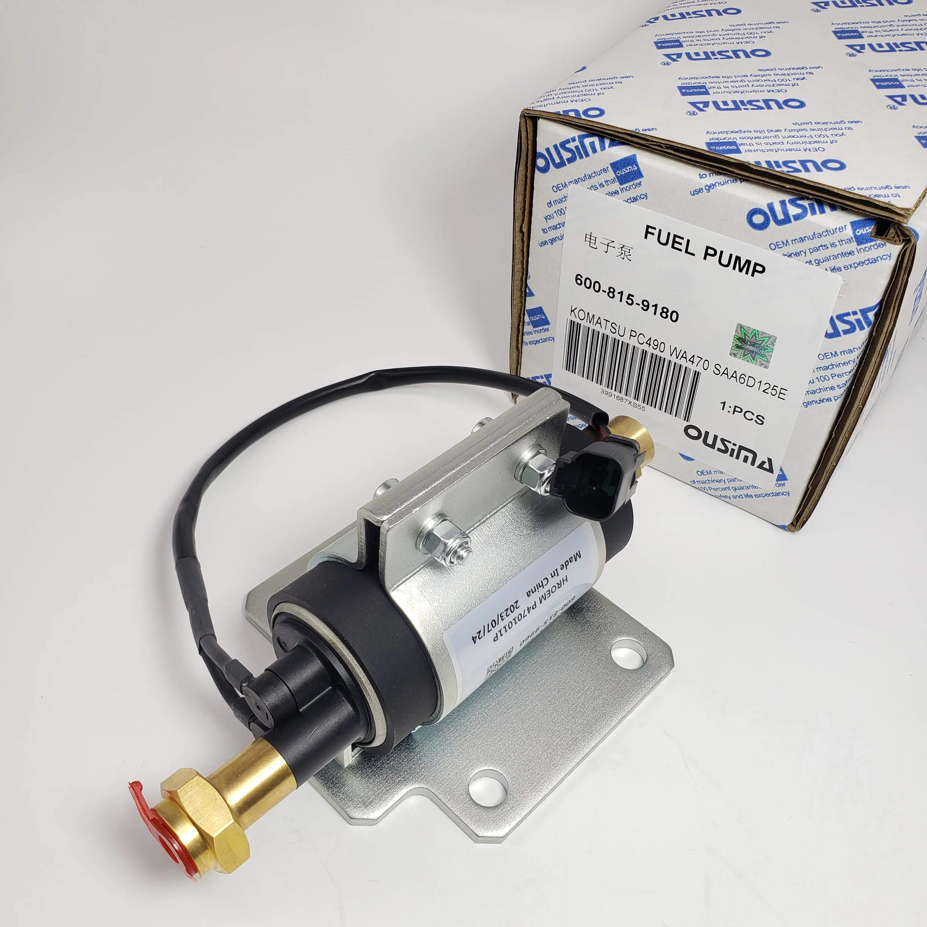 

Fuel Pump 600-815-9180 For KOMATSU PC490 WA470 WA500
