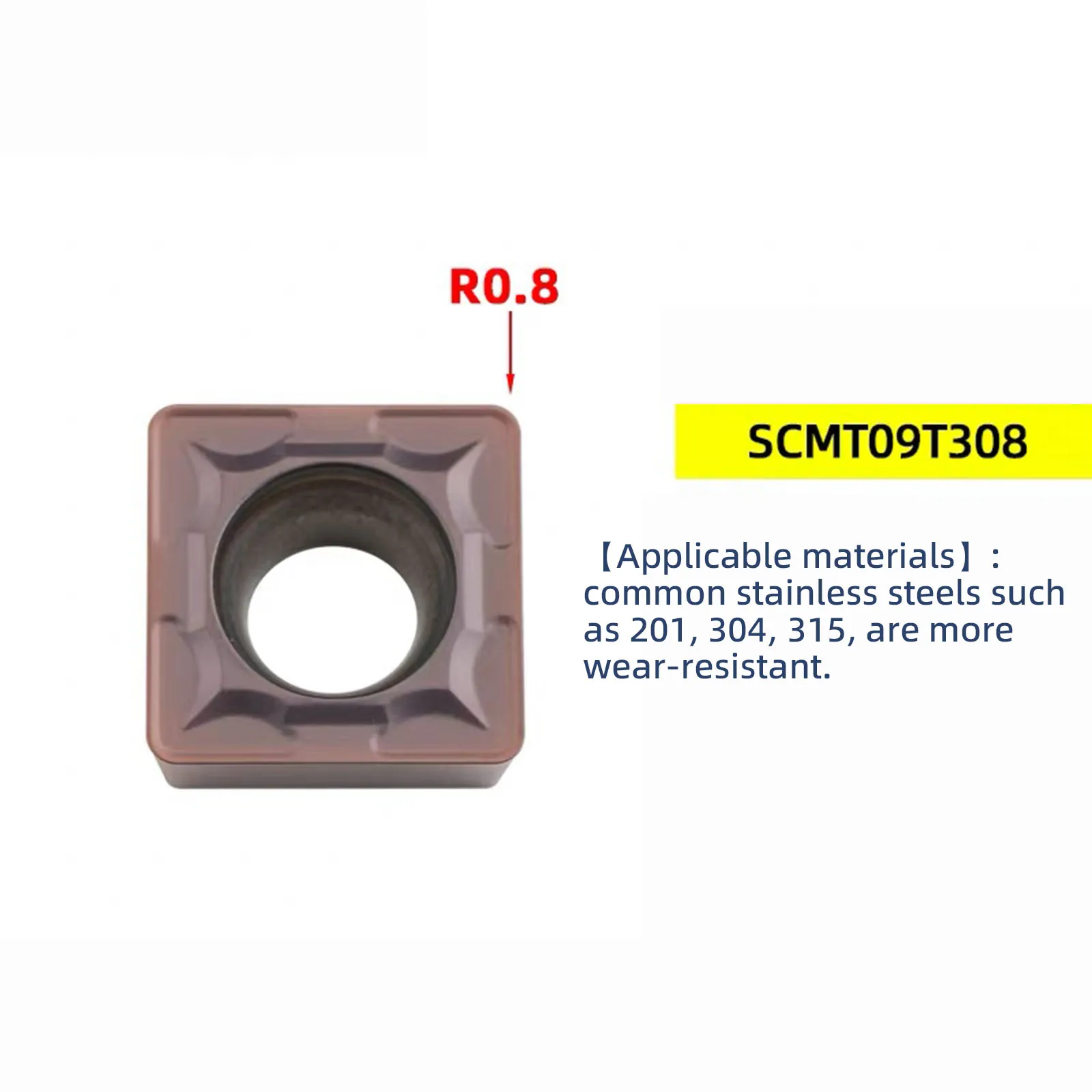 Imagem -05 - Carbide Turning Tool Blade Grupo Square Boring Peças de Torno Ferramentas de Corte Scmt 09t304 Scmt09t308 1pc 10 Pcs Aço Inoxidável