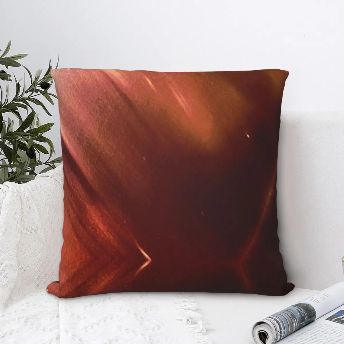 Opposite Of Bling Square Pillowcase Polyester Pillow Cover Velvet Cushion Zip Decorative Comfort Throw Pillow For Home Sofa