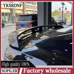Rear Trunk Spoiler Boot Lip Wing For Ford Mustang Coupe 2015 - 2019 Rear Spoiler Carbon Fiber / ABS Glossy Black
