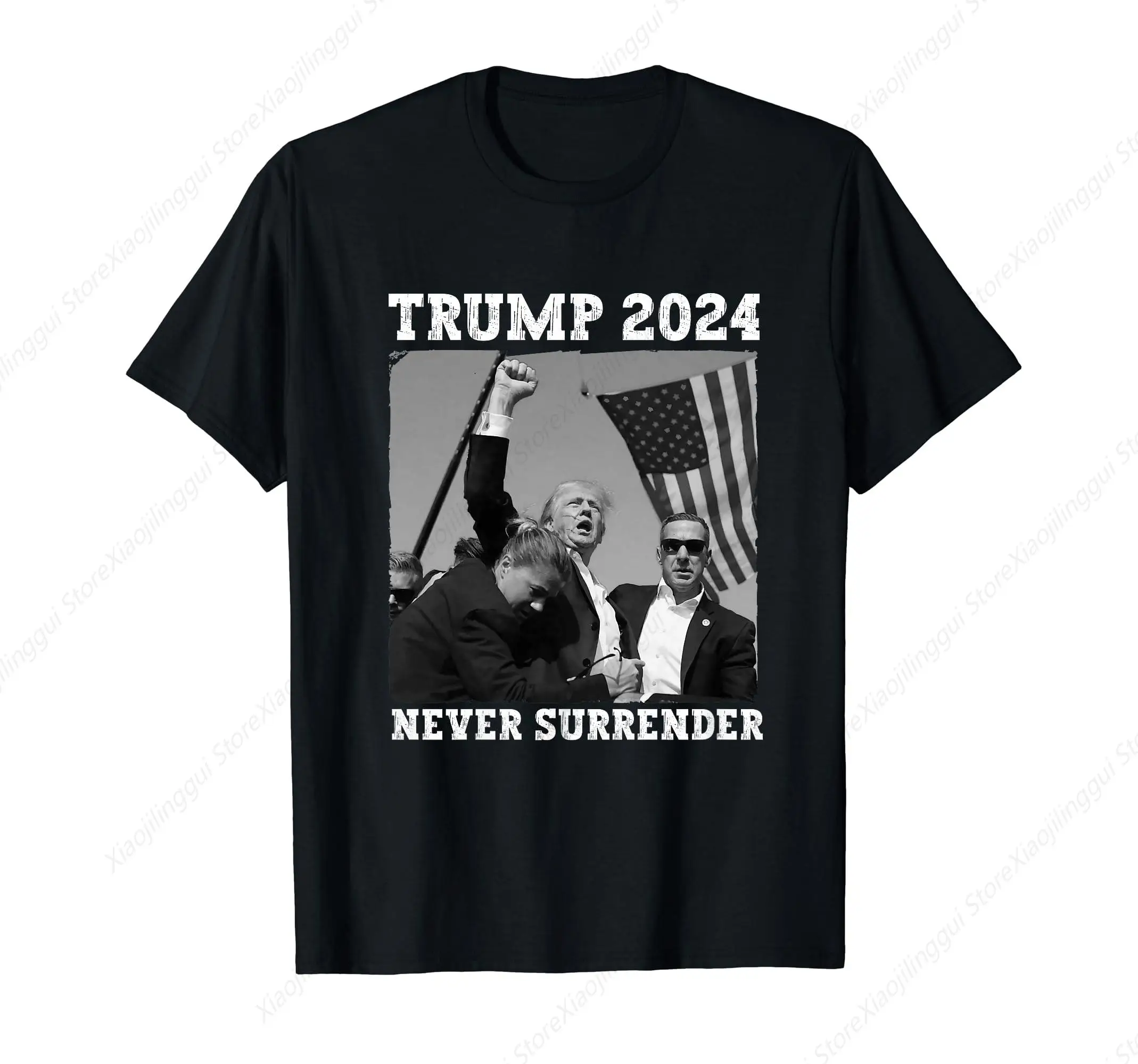 Never Surrender Trump 2024 Shirt Save America Trump T-Shirt Republican Patriot