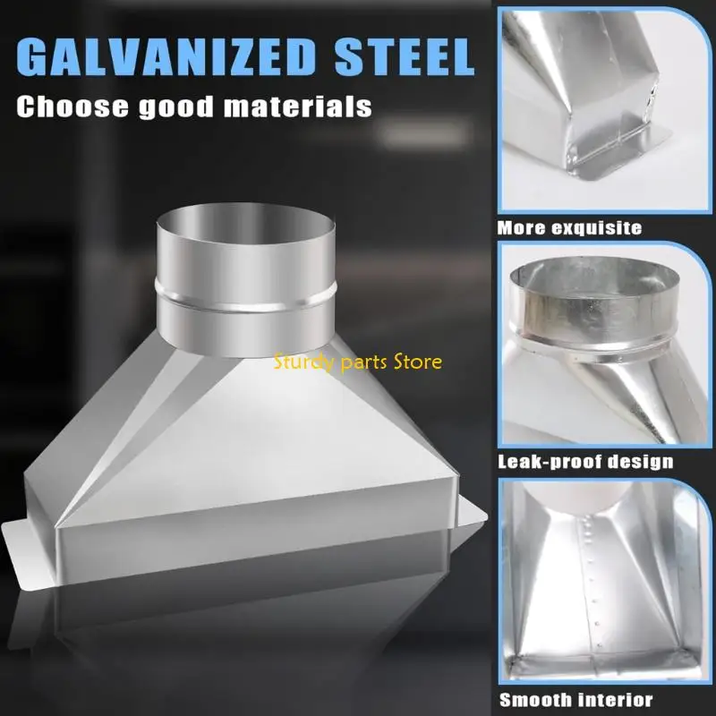 محولات تنفيس الميكروويف الصغيرة 97QC بقناة فولاذية مقاس 4 بوصات مع قفازات أمان للمنزل #3