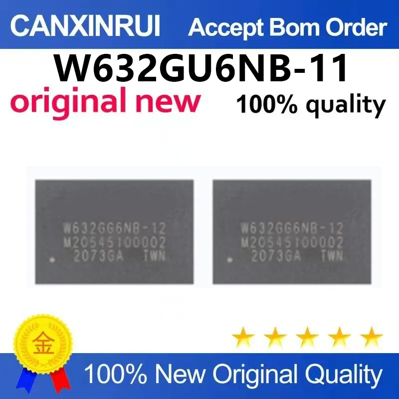 （5pcs-100pcs）Original genuine W632GU6NB-11 packaged VFBGA-96 DDR SDRAM memory chip