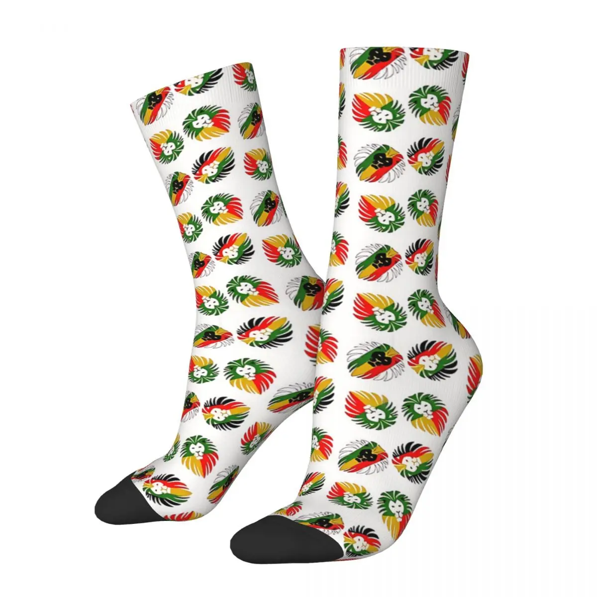 Sticker Pack Rasta Lion Of Judah Rastafari Socks Sports 3D Print Boy Girls Mid-calf Sock