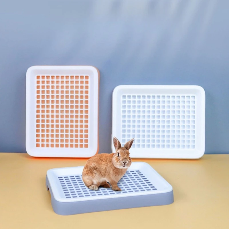 Rabbit Litter Box Small Pet Toilet Tray Bunnies Corner Toilet Box For Ferret Hamster Dragon Cat Guinea Pig Dutch Pig Supplies