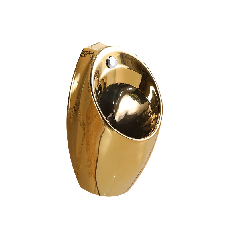 

Household ceramic gold urinal Wall-mounted automatic sensor urinal Hotel engineering urinal