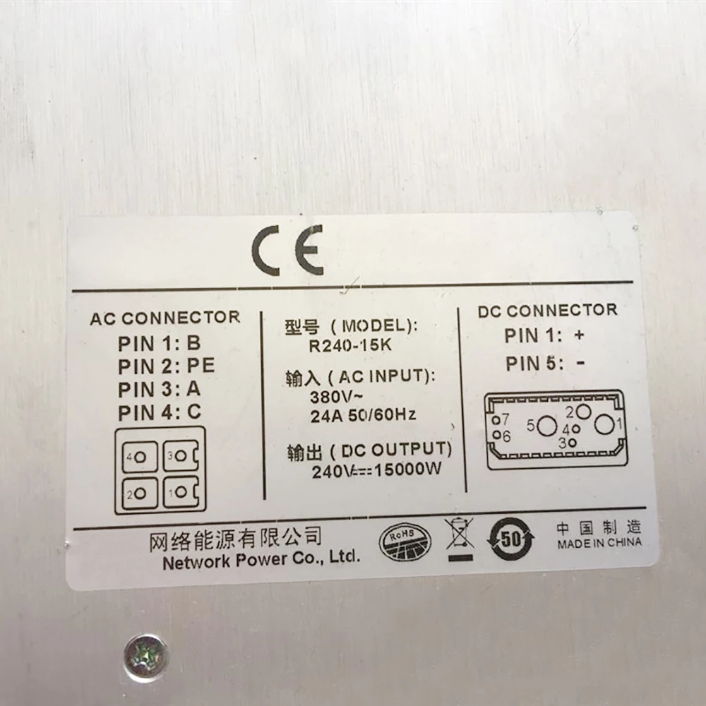 For EMERSON Switching Power Supply R240-15k 270V 55A 15KW Perfect Test