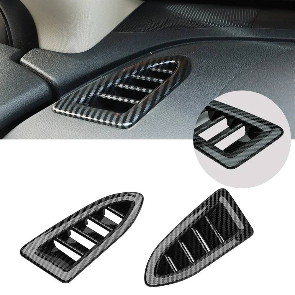 2pcs For 2024 Subaru Crosstrek Carbon Fibre Left  Right Air Outlet Frames