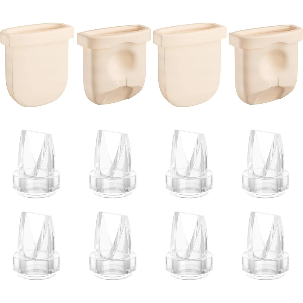 【Big Deal】12PCS Duckbill Valves Silicone Diaphragms For Eufy E10/E20/S1/S1 Pro Replacement Parts, Wearable Breast Pump Accessori