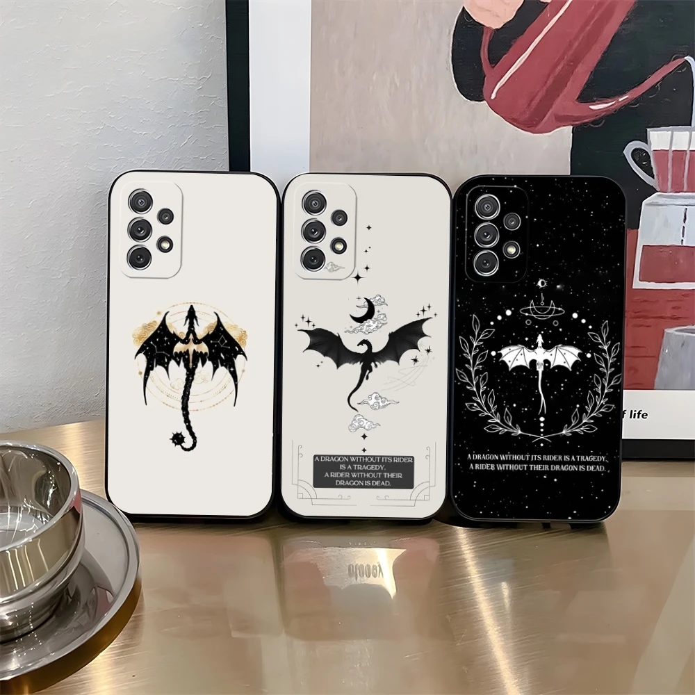 

F-Fourth W-Wing Dragon Phone Case For Samsung Galaxy S25 S24 S21 S23 S22 S20 Ultra Fe Plus A34 A16 A54 A24 A52 A53 M54 Cover